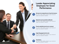 Leader Appreciating Employee For Good Performance Ppt PowerPoint Presentation File Portfolio PDF Leader Appreciating Employee For Good Performance Ppt PowerPoint Presentation File Portfolio PDF