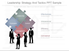 Leadership Strategy And Tactics Ppt Sample Leadership Strategy And Tactics Ppt Sample