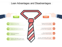 Lean Advantages And Disadvantages Ppt PowerPoint Presentation Icon Example Topics PDF