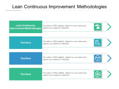 Lean Continuous Improvement Methodologies Ppt PowerPoint Presentation Icon Slides Cpb Pdf