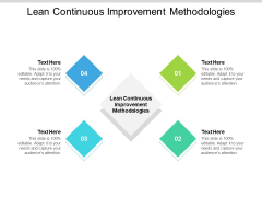 Lean Continuous Improvement Methodologies Ppt PowerPoint Presentation Ideas Example Cpb Pdf