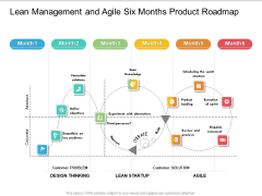 Lean Management And Agile Six Months Product Roadmap Download