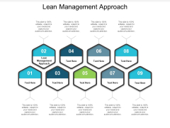 Lean Management Approach Ppt PowerPoint Presentation Slides Graphics Tutorials Cpb Lean Management Approach Ppt PowerPoint Presentation Slides Graphics Tutorials Cpb