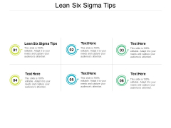 Lean Six Sigma Tips Ppt PowerPoint Presentation Styles Deck Cpb