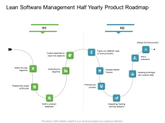 Lean Software Management Half Yearly Product Roadmap Slides