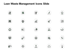 Lean Waste Management Icons Slide Growth Checklist Ppt PowerPoint Presentation Ideas Graphics Download