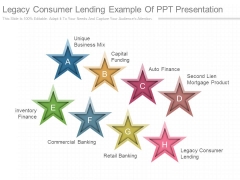 Legacy Consumer Lending Example Of Ppt Presentation Legacy Consumer Lending Example Of Ppt Presentation