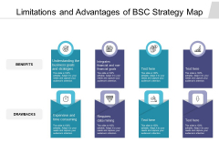 Limitations And Advantages Of BSC Strategy Map Ppt PowerPoint Presentation Portfolio Diagrams PDF