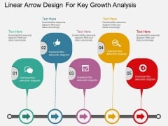 Linear Arrow Design For Key Growth Analysis Powerpoint Template Linear Arrow Design For Key Growth Analysis Powerpoint Template