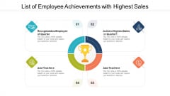 List Of Employee Achievements With Highest Sales Ppt Gallery Layouts PDF List Of Employee Achievements With Highest Sales Ppt Gallery Layouts PDF