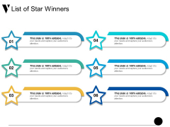 List Of Star Winners Ppt PowerPoint Presentation Professional Icons List Of Star Winners Ppt PowerPoint Presentation Professional Icons