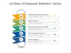 List Slide Of Employee Retention Tactics Ppt PowerPoint Presentation File Rules PDF List Slide Of Employee Retention Tactics Ppt PowerPoint Presentation File Rules PDF