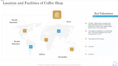 Location And Facilities Of Coffee Shop Business Plan For Opening A Coffeehouse Ppt File Slide Portrait PDF