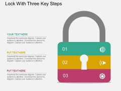 Lock With Three Key Steps Powerpoint Templates Lock With Three Key Steps Powerpoint Templates