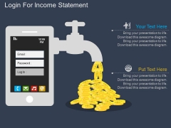 Login For Income Statement Powerpoint Template Login For Income Statement Powerpoint Template