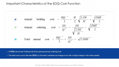 Logistics Management Services Important Characteristics Of The EOQ Cost Function Structure PDF Logistics Management Services Important Characteristics Of The EOQ Cost Function Structure PDF