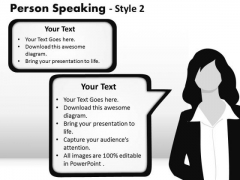 Lady Speaking Callouts PowerPoint Slides And Ppt Diagram Templates