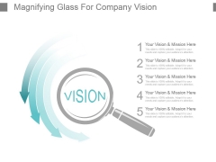 Magnifying Glass For Company Vision Powerpoint Slides Design Magnifying Glass For Company Vision Powerpoint Slides Design
