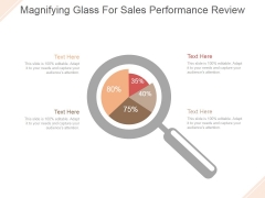 Magnifying Glass For Sales Performance Review Ppt PowerPoint Presentation Model