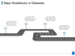 Major Roadblocks Or Obstacles Ppt PowerPoint Presentation Summary Microsoft