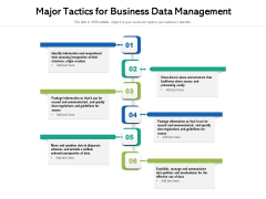 Major Tactics For Business Data Management Ppt PowerPoint Presentation File Show PDF Major Tactics For Business Data Management Ppt PowerPoint Presentation File Show PDF