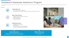Major Techniques For Project Safety IT Workplace Employee Assistance Program Portrait PDF