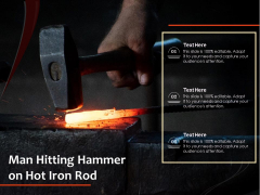 Man Hitting Hammer On Hot Iron Rod Ppt PowerPoint Presentation Gallery Rules PDF