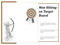Man Hitting On Target Board Ppt Powerpoint Presentation Slides Brochure