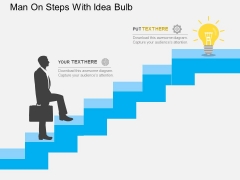 Man On Steps With Idea Bulb Powerpoint Templates Man On Steps With Idea Bulb Powerpoint Templates