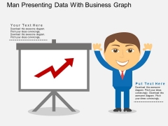 Man Presenting Data With Business Graph Powerpoint Templates Man Presenting Data With Business Graph Powerpoint Templates