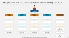 Management Product Divisions With Matrix Reporting Structure Elements PDF Management Product Divisions With Matrix Reporting Structure Elements PDF