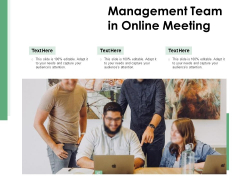 Management Team In Online Meeting Ppt PowerPoint Presentation Gallery Slides PDF