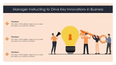 Manager Instructing To Drive Key Innovations In Business Download PDF
