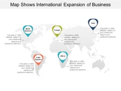 Map Shows International Expansion Of Business Ppt Powerpoint Presentation Portfolio Graphics