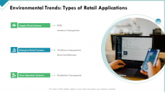 Market Analysis Of Retail Sector Environmental Trends Types Of Retail Applications Template PDF