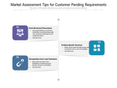 Market Assessment Tips For Customer Pending Requirements Ppt PowerPoint Presentation File Graphics Download PDF Market Assessment Tips For Customer Pending Requirements Ppt PowerPoint Presentation File Graphics Download PDF