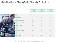 Market Overview Fitness Industry Gym Health And Fitness Clubs Financial Projections Information PDF