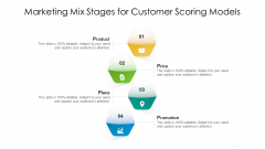 Marketing Mix Stages For Customer Scoring Models Ppt Infographics Ideas PDF