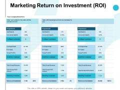 Marketing Return On Investment Roi Ppt PowerPoint Presentation Ideas Objects