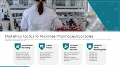 Marketing Tactics To Maximize Pharmaceutical Sales Ppt Infographic Template Graphics Design PDF