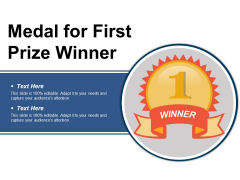 Medal For First Prize Winner Ppt PowerPoint Presentation Styles Styles