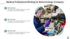 Medical Professional Working For Biotechnology Company Portrait PDF Medical Professional Working For Biotechnology Company Portrait PDF