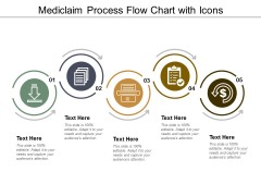 Mediclaim Process Flow Chart With Icons Ppt Powerpoint Presentation Outline Templates