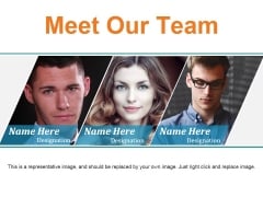 Meet Our Team Ppt PowerPoint Presentation Outline Inspiration