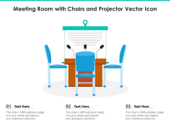 Meeting Room With Chairs And Projector Vector Icon Ppt PowerPoint Presentation Gallery Objects PDF