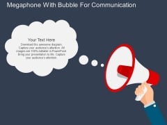 Megaphone With Bubble For Communication Powerpoint Templates Megaphone With Bubble For Communication Powerpoint Templates