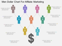 Men Dollar Chart For Affiliate Marketing Powerpoint Template