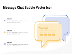 Message Chat Bubble Vector Icon Ppt PowerPoint Presentation Portfolio Graphics