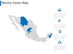 Mexico Map For Travel And Tourism Powerpoint Slides Mexico Map For Travel And Tourism Powerpoint Slides