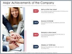 Mezzanine Venture Capital Funding Pitch Deck Major Achievements Of The Company Introduction PDF Mezzanine Venture Capital Funding Pitch Deck Major Achievements Of The Company Introduction PDF